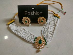 Jeweled Necklace &amp; Earring Set