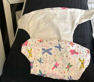 2 Cotton Diapers &amp; Unused Nappie