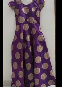 Elegant Purple Ethnic Gown