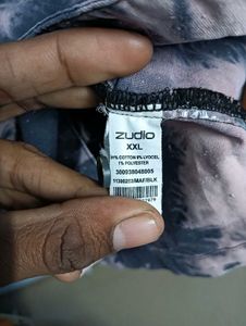 Bleach Dye Button-Down Shirt