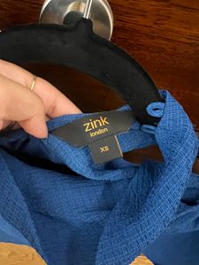 Sink Blue Cold Shoulders top