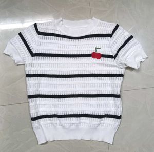 Black And White Knit Sweater