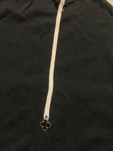 Black Turtle Neck Crop Top