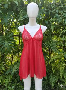 Red Lace Babydoll Lingerie