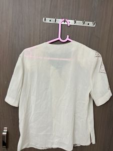 Beautiful Cut Work Office Wear Top For L&amp;XL