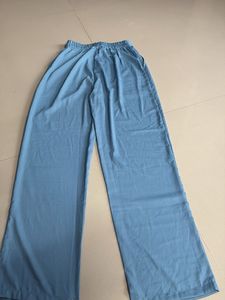 Blue Wide Leg Trousers
