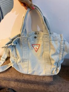 Guess Denim Tote Bag