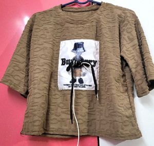 A Brown Fur Top Or Tshirt For Your Go To Look