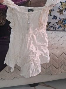 White Ruffle Dress