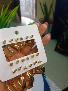 Assorted Earrings Set Of 9
