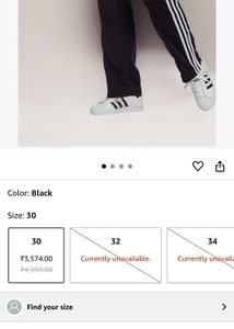 Adidas Black Track Pants