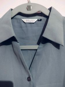 Grey Formal Shirt For Women