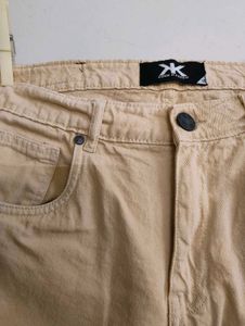 beige Straight Fit pants