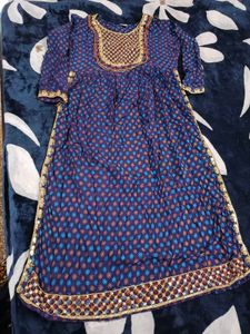 neavy Blue suit with dupatta