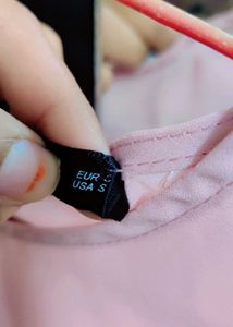 Shein Batwing Baby Pink Stylish Top