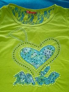 Yellow Embellished T-Shirt