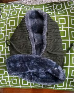 Unisex Olive Green Beanie