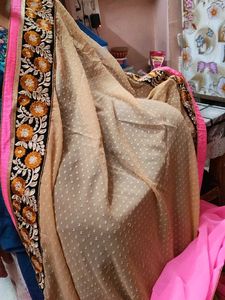 Pink &amp; Gold Sari