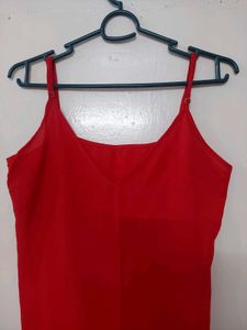 Red Slip Dress