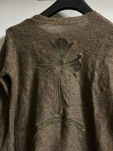 Brown Long Sleeve Knit Sweater