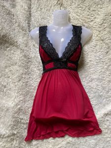 Rose Pink & Black Lace Lingerie