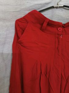Red palazzo Trousers
