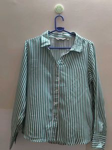 Striped Button-Down Shirt