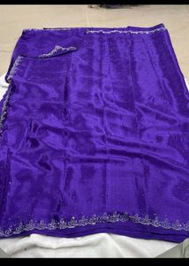 Elegant Purple Saree fixed price