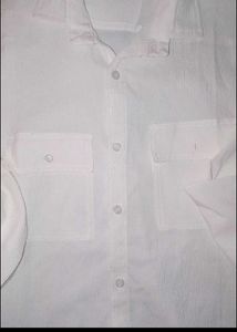Popcorn white shirt for men