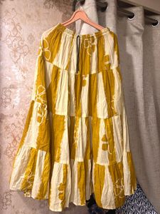 Brand New Boho Full-Frill Floral Tiered Maxi Skirt