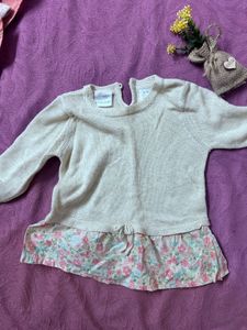 Girls Floral Dress &amp; scuba T-shirt