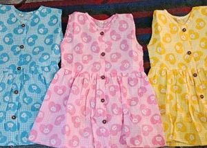 Beautiful Cotton Frock Combo Of 3