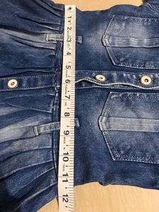 Denim Dress with Lace