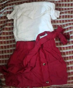 Baby Girl Skirt Top Set