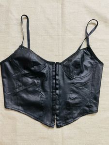 Black Leather corset