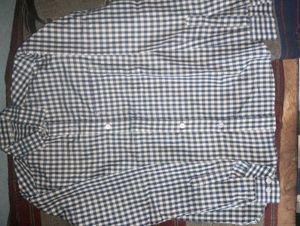 Blue Gingham Button-Down Shirt