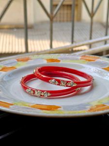 Red Bangles (Set of 2)