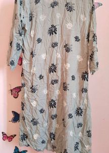 Grey A-line Kurti