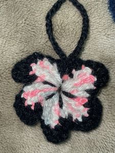 Crochet Flower Keychain