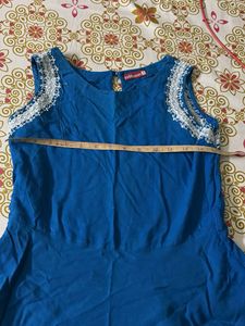 Blue Dress with Lace