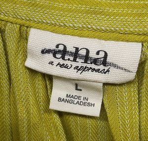 Yellow Striped Tank Top