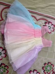 Cute Rainbow Tulle Dress