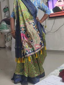 Elegant Printed Saree not used it has no only ta