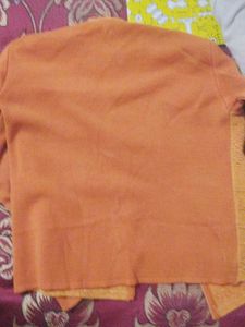 Orange Long Sleeve Top