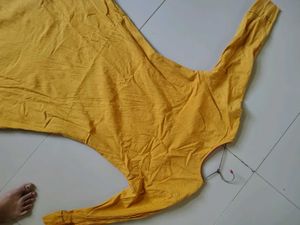 Mustard Anarkali Kurta