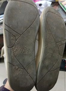 Zara White Basic Shoes