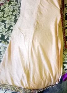 Gliter Kurta Top Cream Colour Half Sleeves