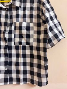 Checkered Shirt Chess Print
