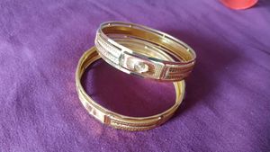 Gold-Plated Bangle Set