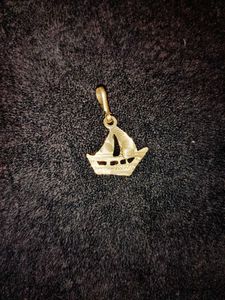 Gold Sailing Ship Pendant